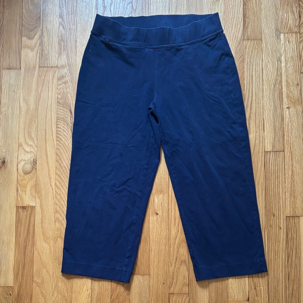 Lands' End Navy Starfish Crop Pants